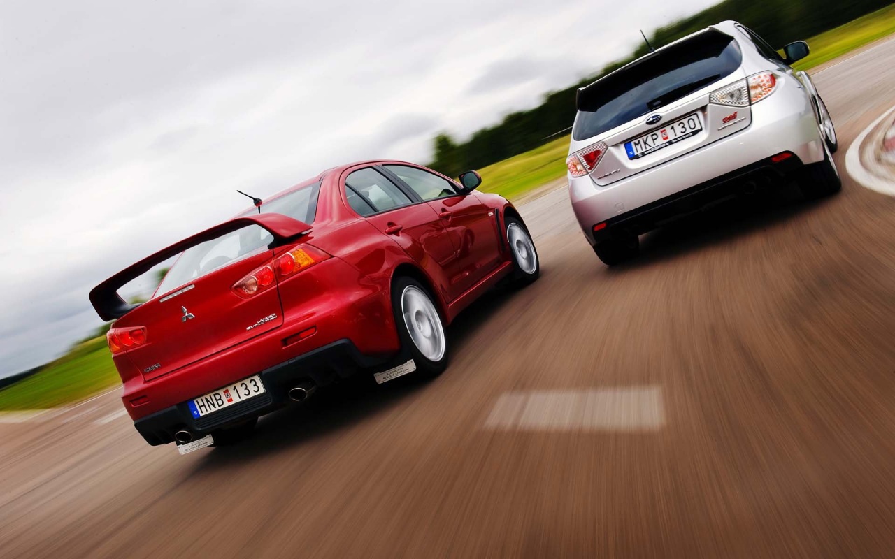 evo vs subaru