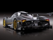 2009 pagani zonda r rear angle