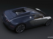 bugatti veyron grand sport sang bleu rear angle
