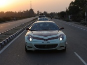 ferrari india tour sunset