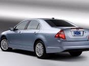 ford fusion hybrid 2010 rear angle