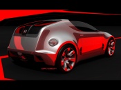 honda remix concept red reflection