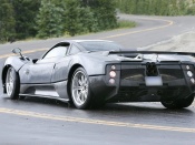pagani zonda f 2009 spy rear angle