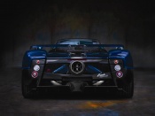 pagani zonda tricolor rear