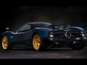 pagani zonda tricolor rear angle