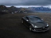 peugeot 908 rc concept mountains