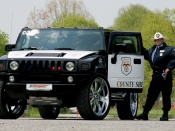 police hummer geiger front