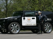 police hummer geiger side
