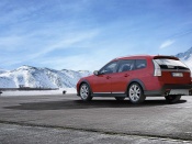 saab 9 3x red